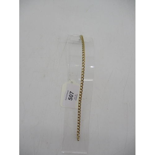 507 - 9ct Gold Bracelet, 3.9g