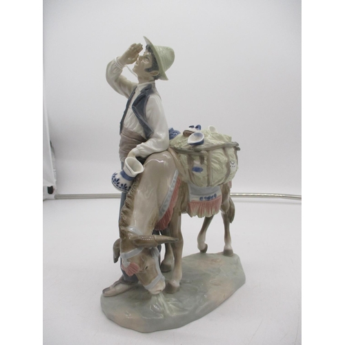 540 - Lladro Figure with Donkey, 26cm