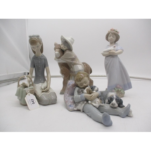 542 - Four Lladro Figures