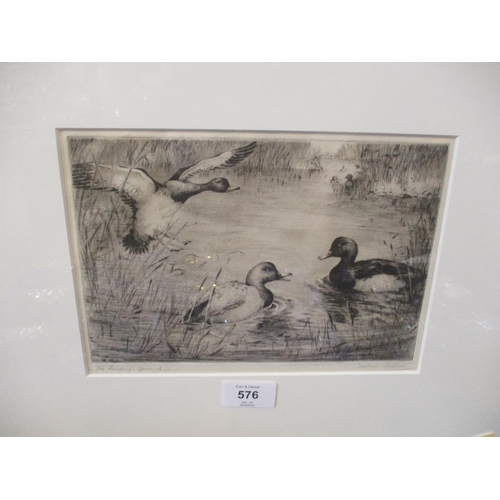 576 - Jackson Simpson, Etching, The Feeding Ground