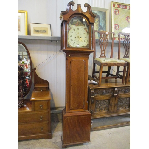 614 - 19th Century Mahogany 8 Day Longcase Clock by Macfarlane Perth