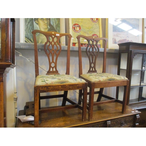 615 - Pair of George III Mahogany Dining Chairs