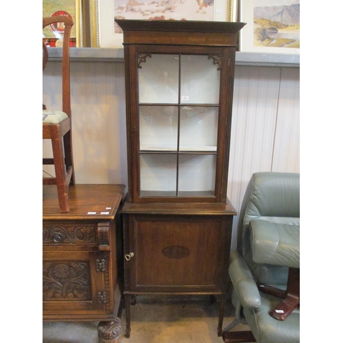 617 - 1920's Mahogany Display Cabinet, 66cm