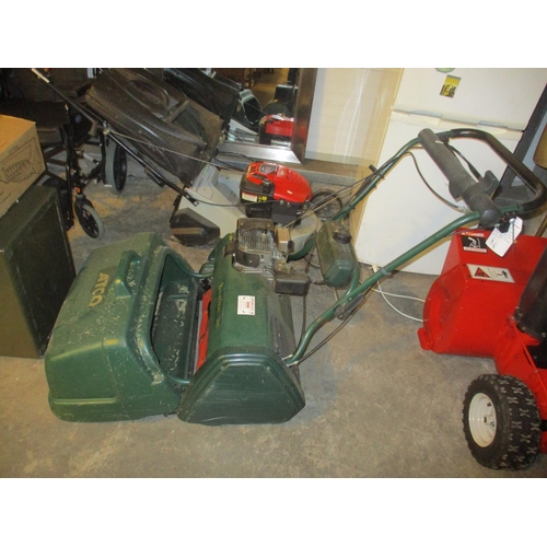 754 - Atco Balmoral 20 S Cylinder Petrol Lawn Mower with Scarifier Cassette