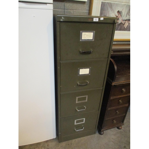 769 - Howden Green Metal 4 Drawer Filing Cabinet