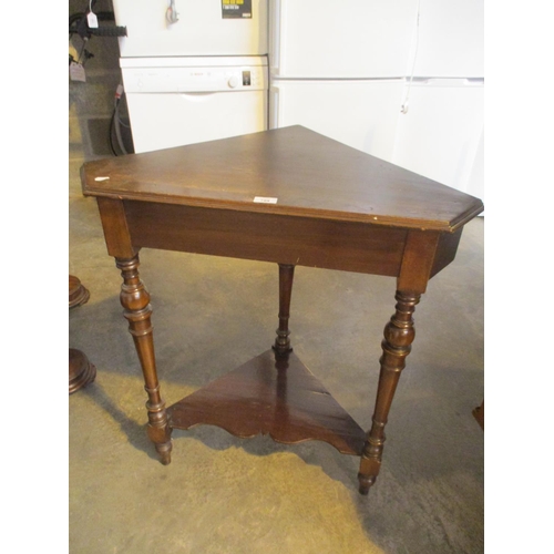 789 - Late Victorian Oak Corner Table