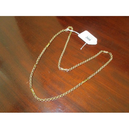366 - Heavy 9ct Gold Necklace, 52.4g