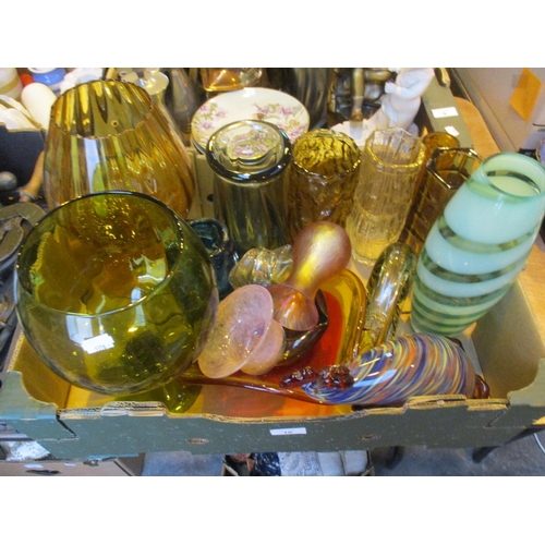 10 - Box of Decorative Glasswares