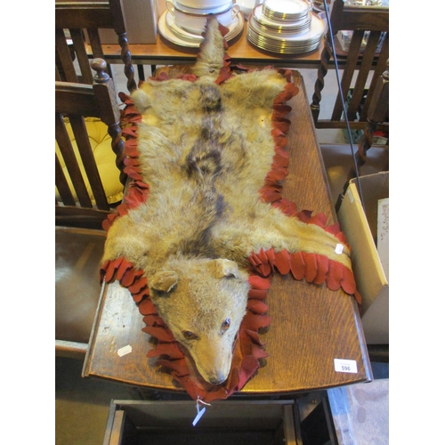 130 - Antique Fox Rug