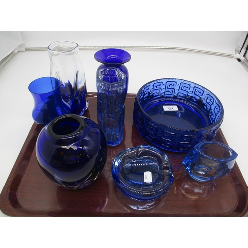 171 - Selection of Blue Glasswares