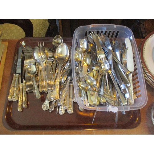 197 - Silver Plated Shell and Scroll Cutlery etc