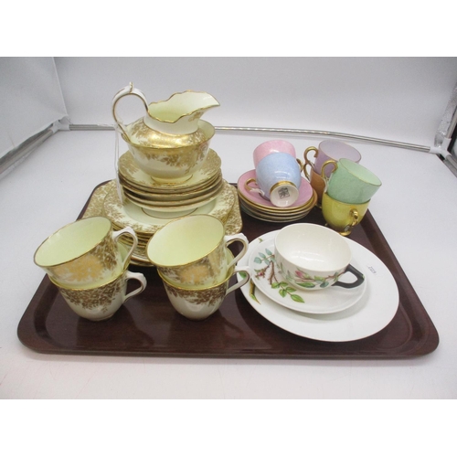 24 - Hammersley Gilt Decorated 20 Piece Tea Set, Paragon 12 Piece Coffee Set and Royal Worcester Trio