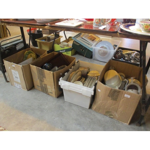 93 - Four Boxes of Ceramics, Glass etc