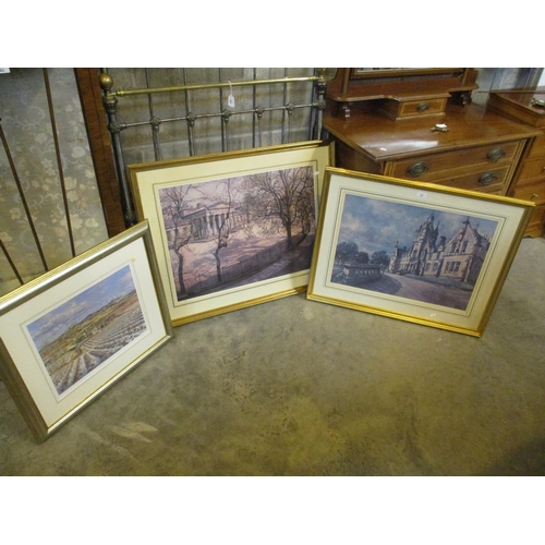 97 - Two Signed James McIntosh Patrick Prints of The Morgan and The High School of Dundee, along with an ... 