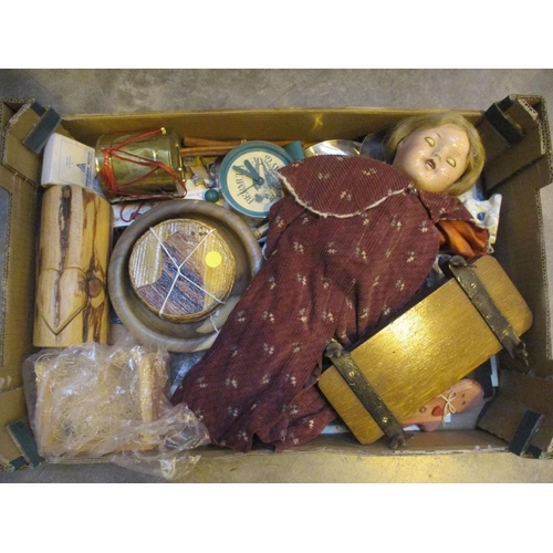 243 - Box with Vintage Doll and Collectables