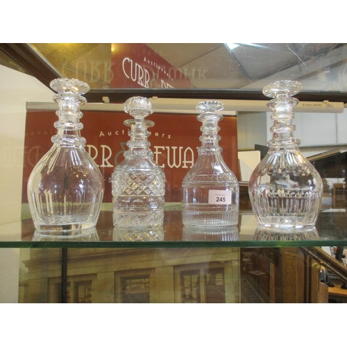 245 - Four 19th Century Decanters