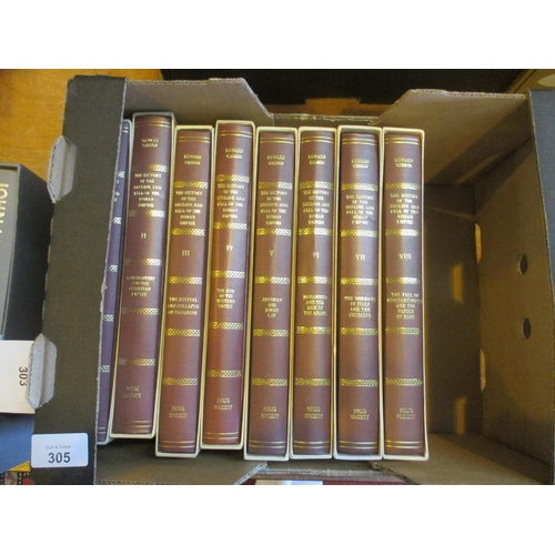 305 - Eight Folio Society Books, Edward Gibbon