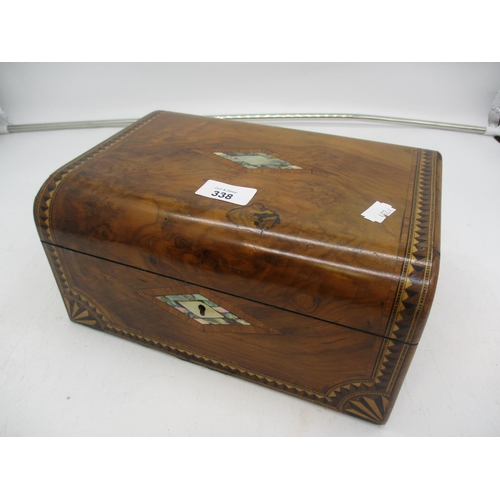 338 - Victorian Walnut Jewel Box