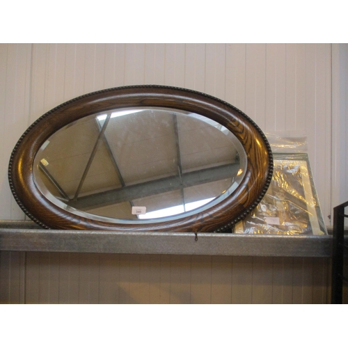 340 - Oval Wall Mirror and Cries of London Prints