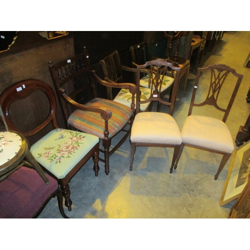 531 - Elbow Chair and 3 Occasional Chaires