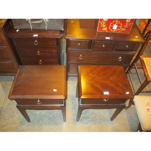 552 - Two Stag Minstrel Chests of Drawers and 2 Bedside Tables