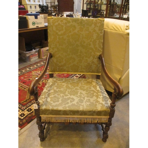 580 - Jacobean Style Throne Chair