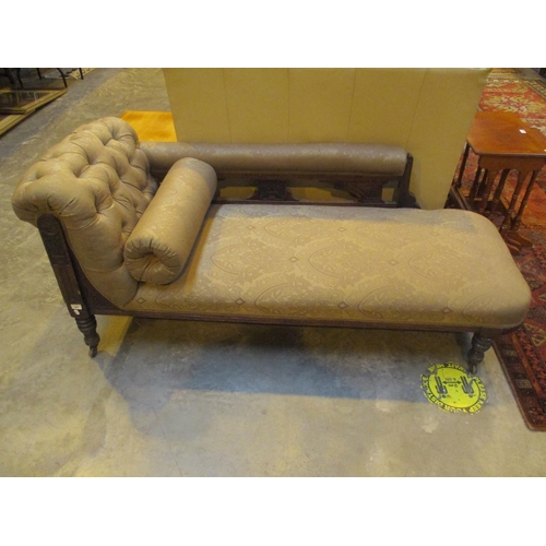 587 - Late Victorian Deep Buttoned Chaise Longue