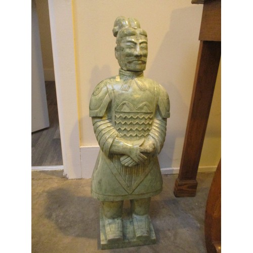 257 - Chinese Carved Stone Figure, 78cm