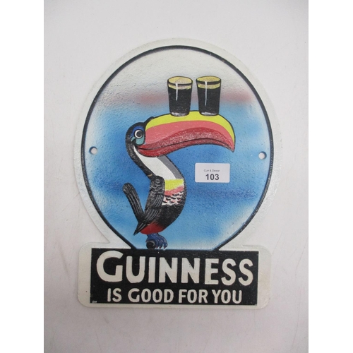 103 - Round Guinness Toucan Sign