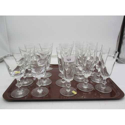 127 - Set of 12 Champagne Glasses and 8 Wine Glasses