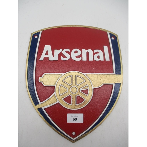 69 - Arsenal Football Plaque
