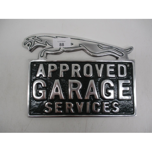 88 - Jaguar Approved Garage Plaque