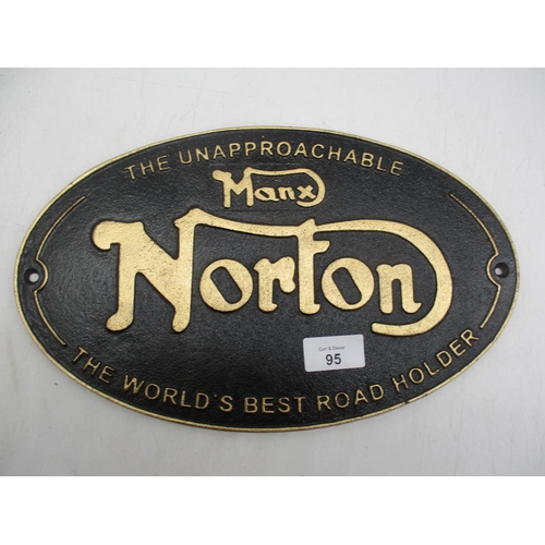 95 - Manx Norton Plaque