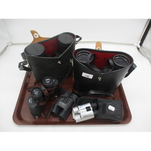 148 - Two Pairs of Pentax Binoculars and Others by Lumex, Minolta and OS