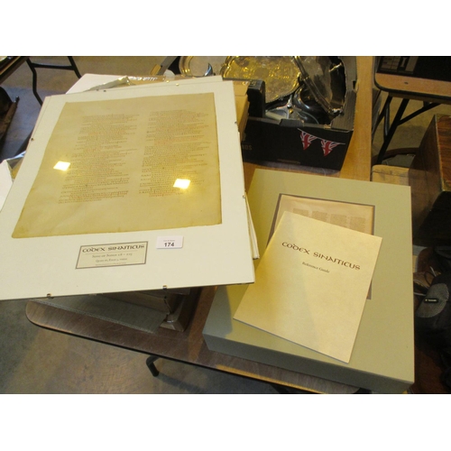 174 - Codex Sinaiticus and 2 Pictures