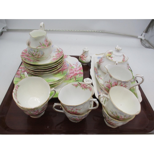 185 - Royal Albert Blossom Time 27 Piece Tea Set