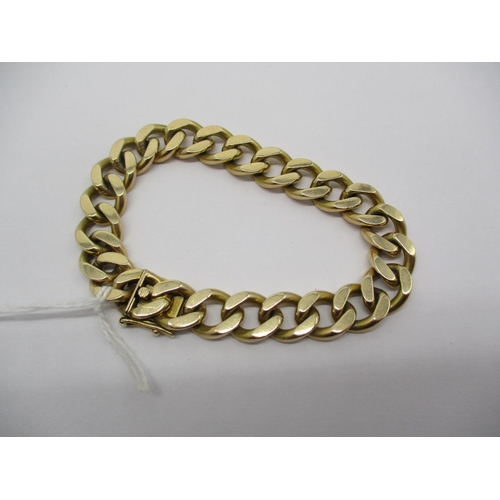 417 - 14K Gold Heavy Link Bracelet, 45.2g