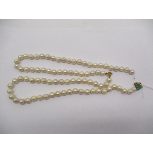 434 - Bead Necklace with 14K Gold Clasp