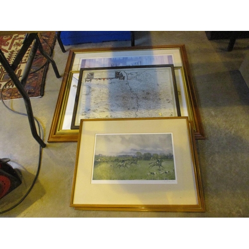 261 - Pair of Lionel Edwards Signed Prints, Map and 2 Prints