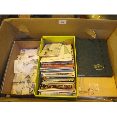 266 - Box of Stamps and Postcards