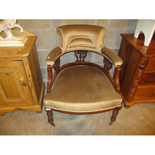 731 - Late Victorian Horseshoe Back Chair