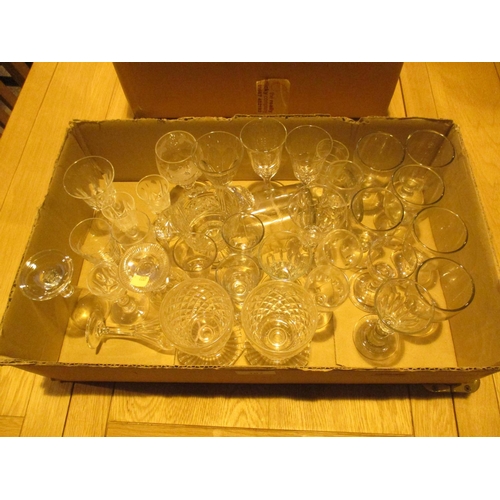 107 - Box of Victorian Glassware