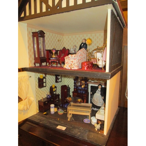 112 - Dolls House with Furnishings