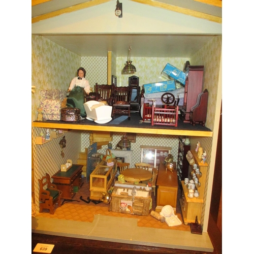 119 - Dolls House with Furnishings