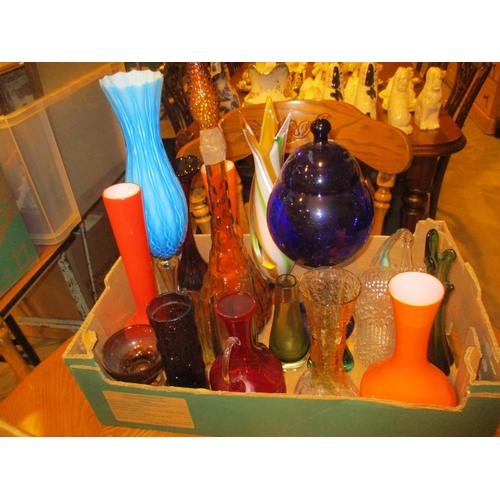 142 - Box of Decorative Glasswares