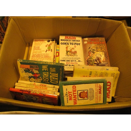 166 - Box of Mad Books etc