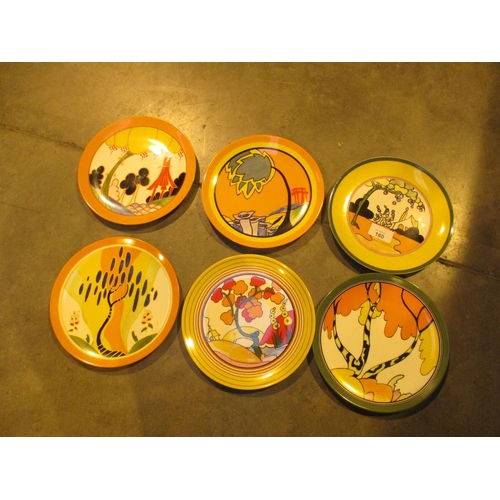 180 - Six Wedgwood Clarice Cliff Plates