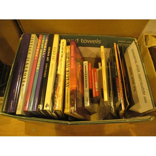 214 - Box of Books - Juke Boxes, Pin Ball, Slot Machines etc