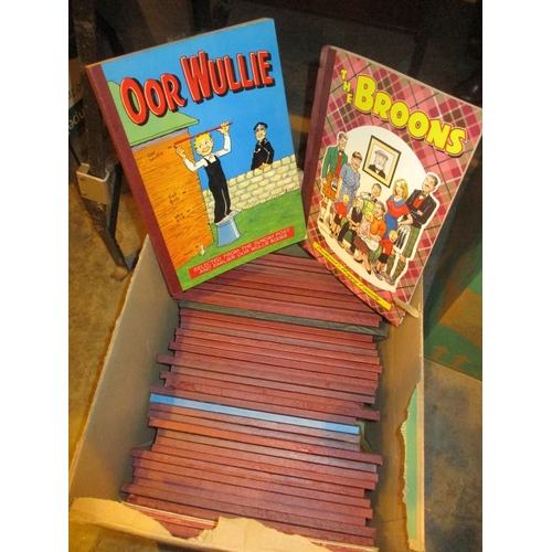 227 - Box of Oor Wullie and The Broons Annuals