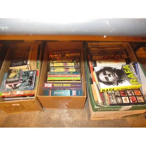 229 - Four Boxes of Books including Record Price Guides etc